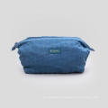 Blue Cotton Cosmetic Bag